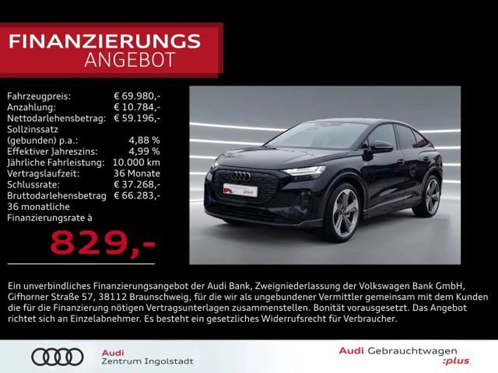 Audi Q4 e-tron Sportback Quattro S-Line