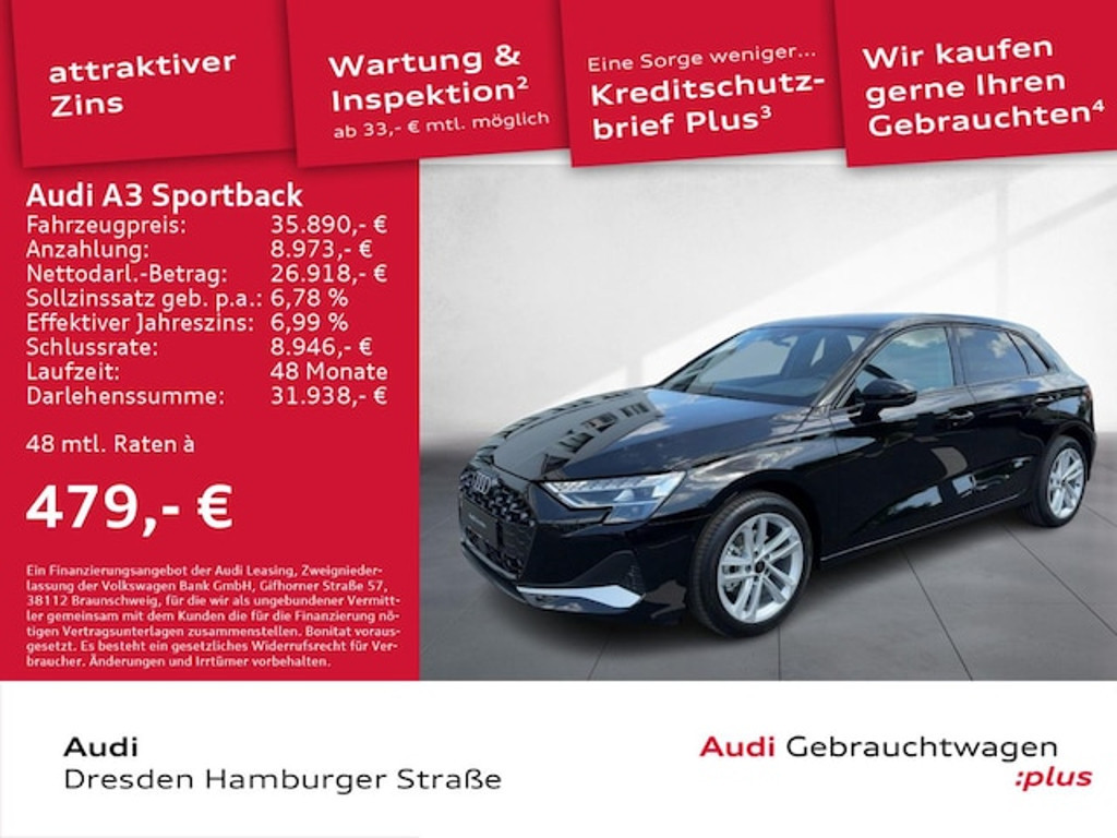 Audi A3 Sportback S-Tronic 30 TFSI