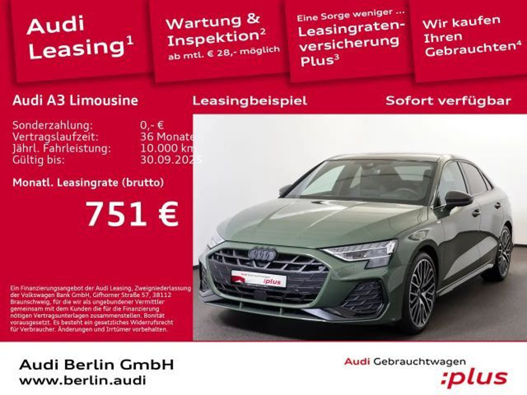 Audi A3 Sedan S-Line S-Tronic 35 TFSI