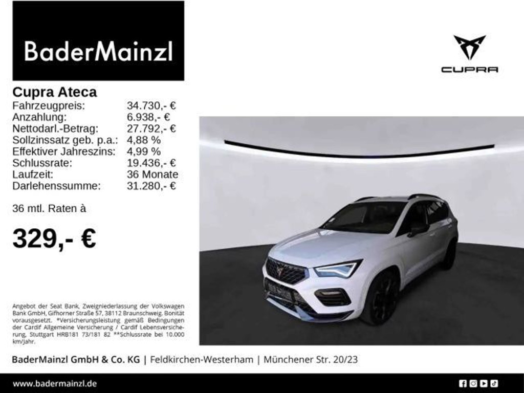 Cupra Ateca 2.0 TSI DSG VZ