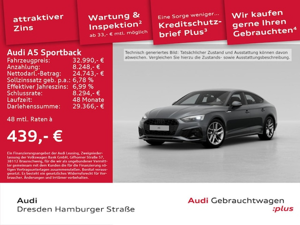 Audi A5 Sportback S-Line 35 TFSI