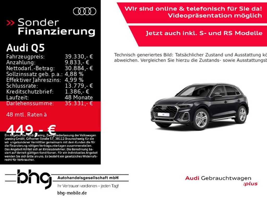 Audi Q5 Quattro S-Tronic 40 TDI