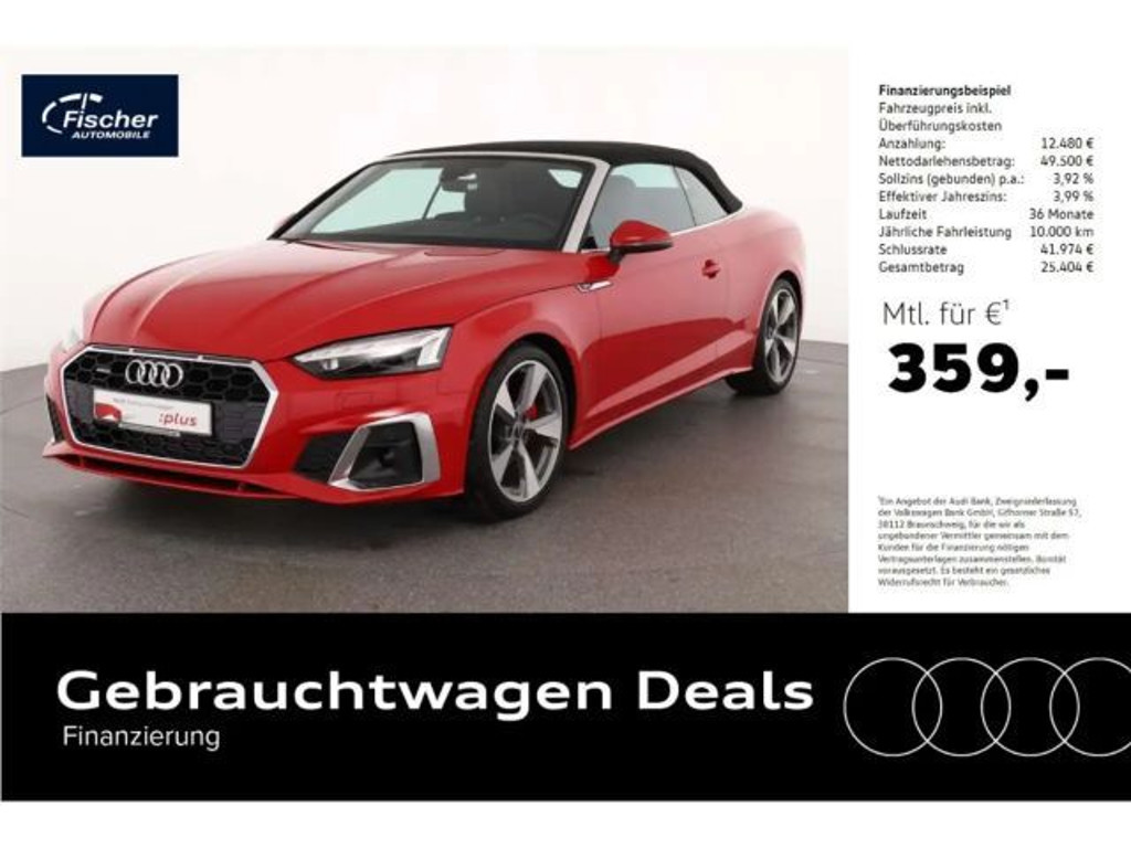 Audi A5 Cabriolet Quattro S-Line 45 TFSI
