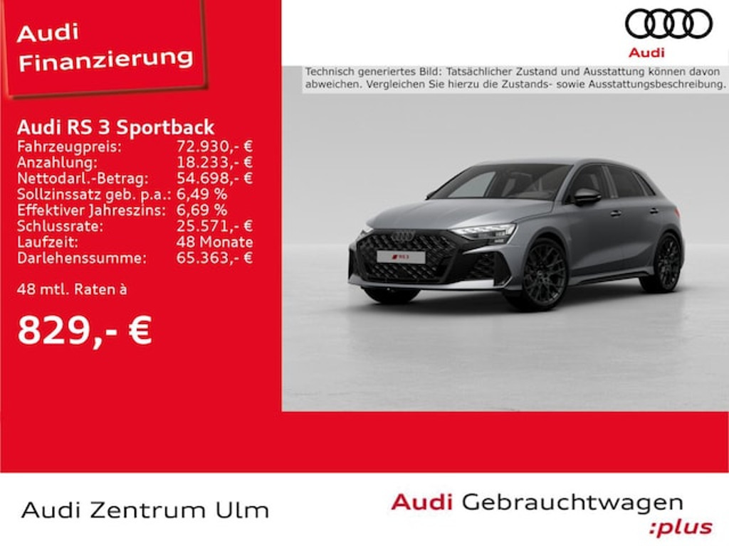 Audi RS3 Sportback Quattro S-Tronic