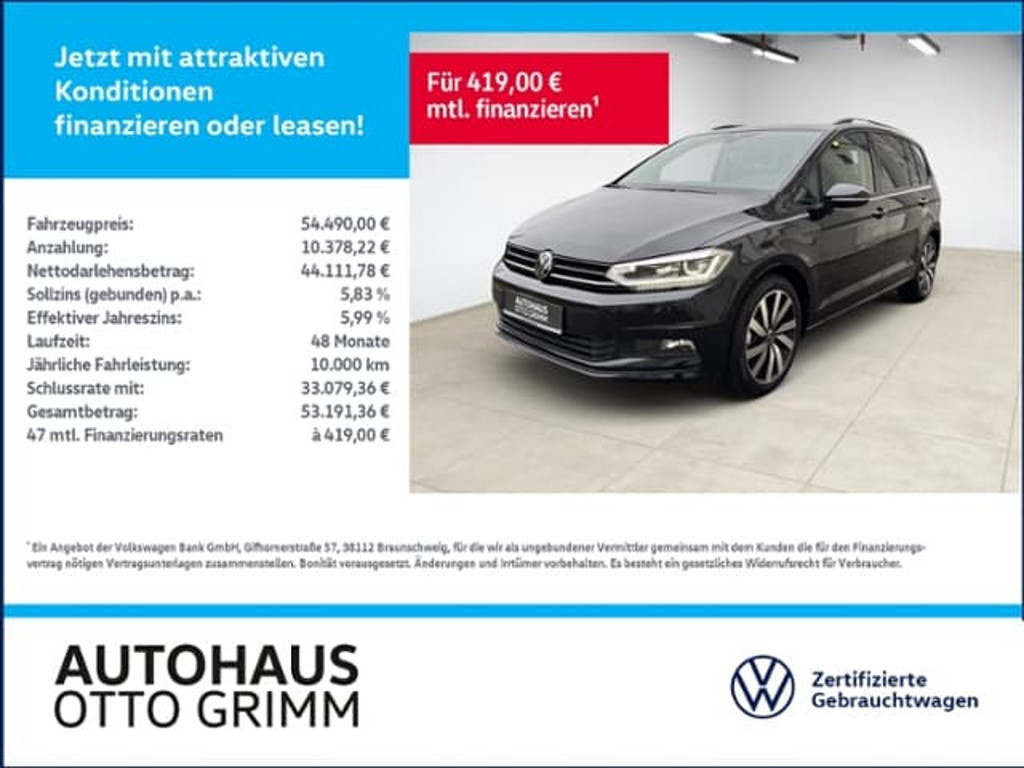 Volkswagen Touran DSG 1.5 TSI