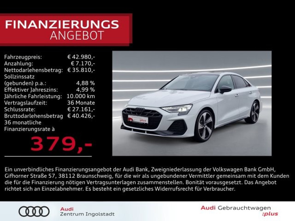 Audi A3 Sedan S-Line S-Tronic