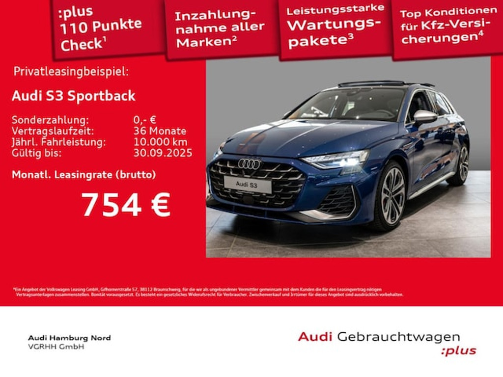 Audi S3 Sportback Quattro S-Tronic