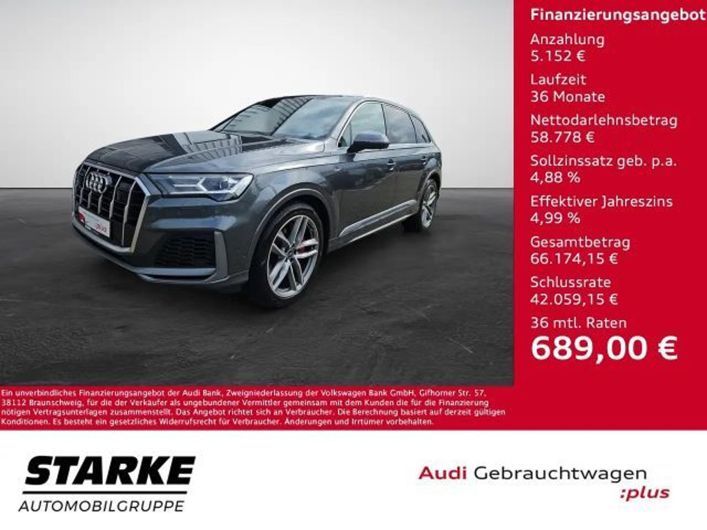Audi Q7 Quattro S-Line Hybride 55 TFSI