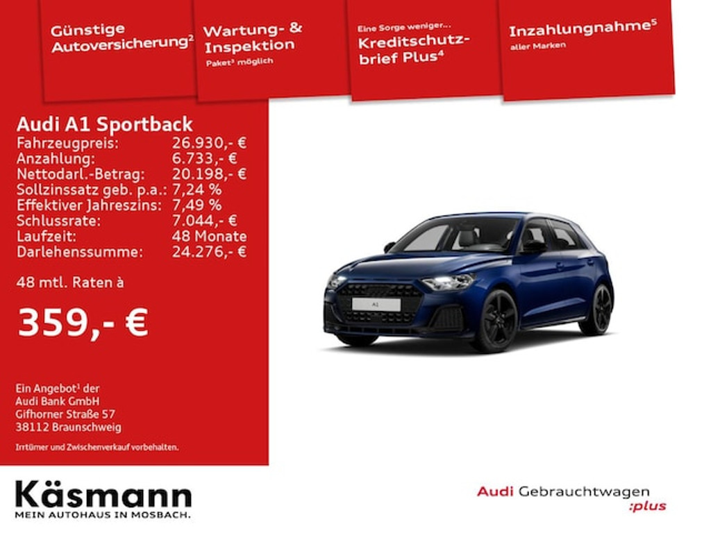 Audi A1 Sportback 25 TFSI
