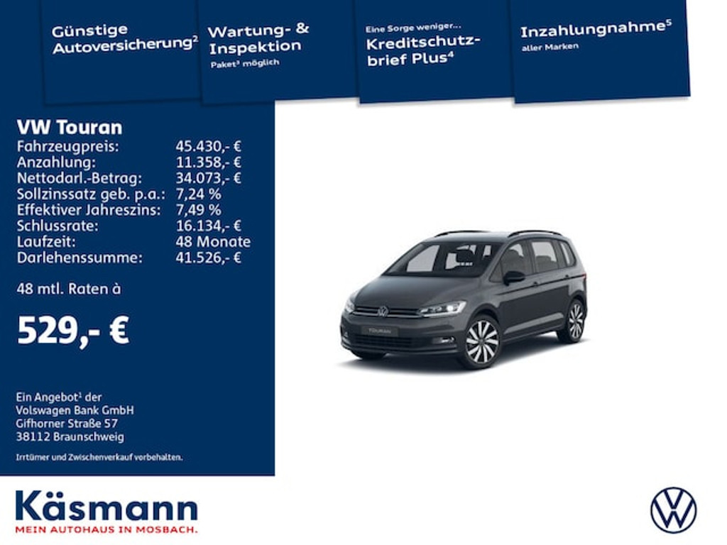 Volkswagen Touran Highline 2.0 TDI