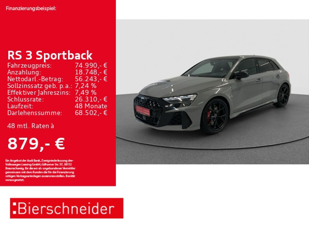 Audi RS3 Sportback Quattro S-Tronic