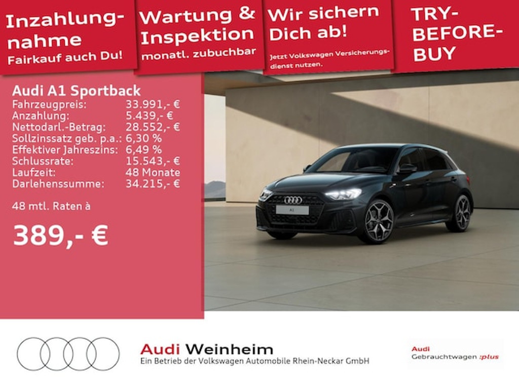 Audi A1 Sportback S-Line S-Tronic 35 TFSI