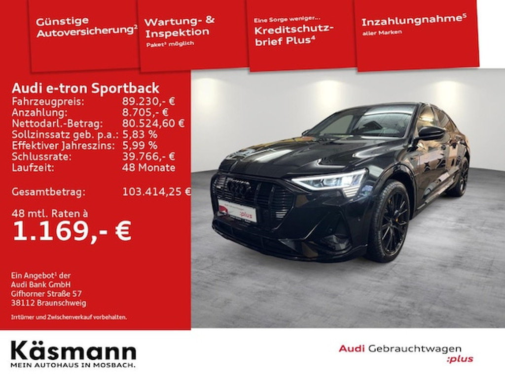 Audi e-tron Sportback Quattro S-Line 55
