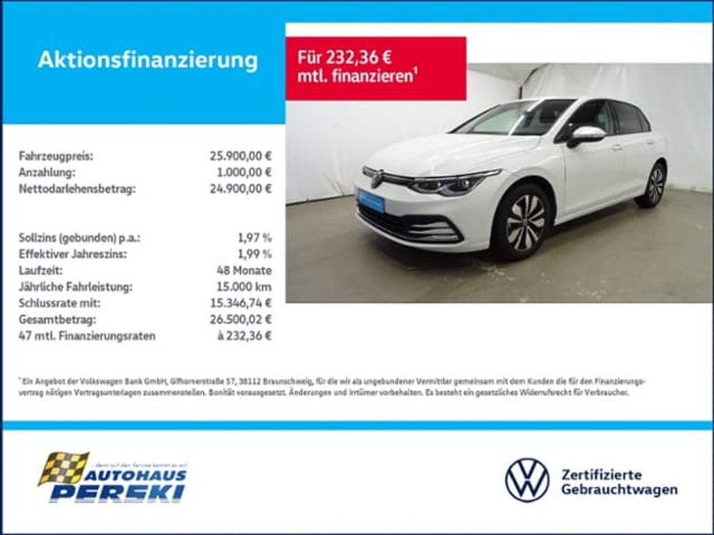 Volkswagen Golf 1.5 TSI Golf VIII Move
