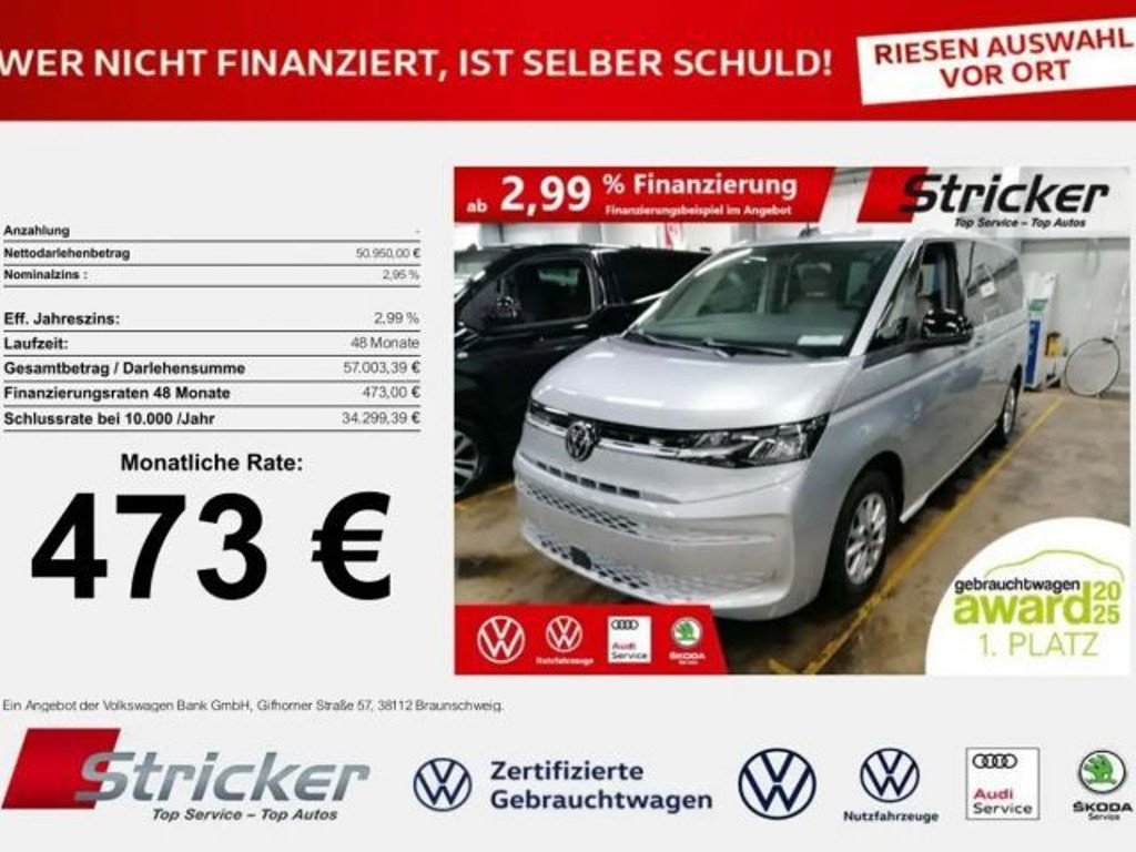 Volkswagen Multivan DSG Life 2.0 TDI Lang T7