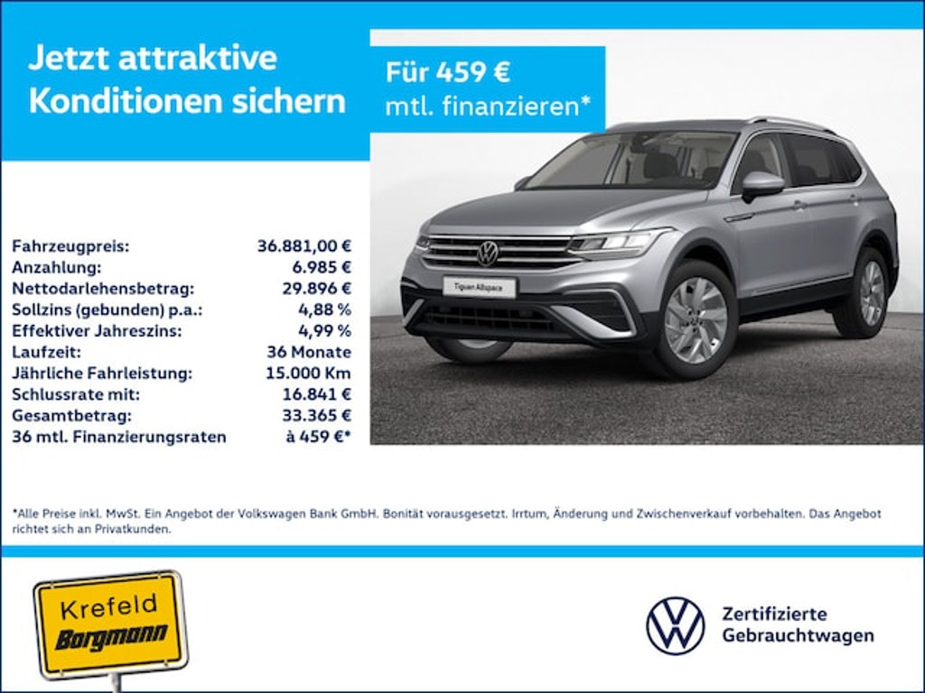 Volkswagen Tiguan 4Motion Life Allspace 2.0 TDI