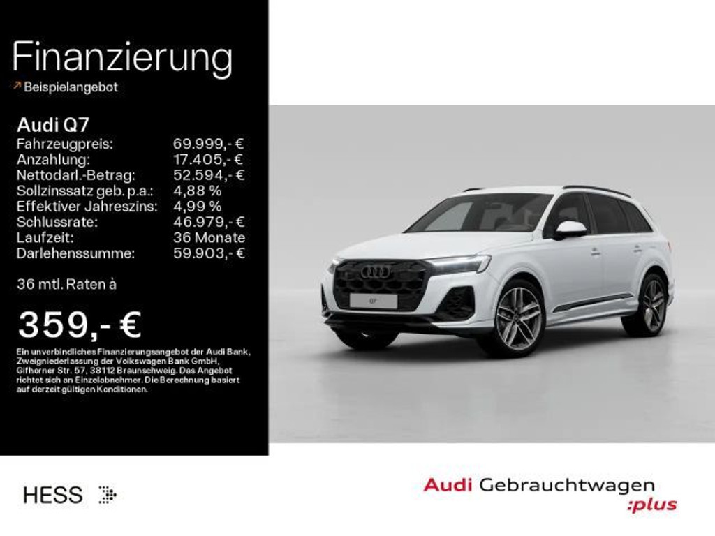Audi Q7 Quattro S-Line Hybride
