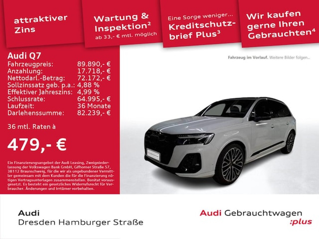 Audi Q7 Quattro S-Line 50 TDI