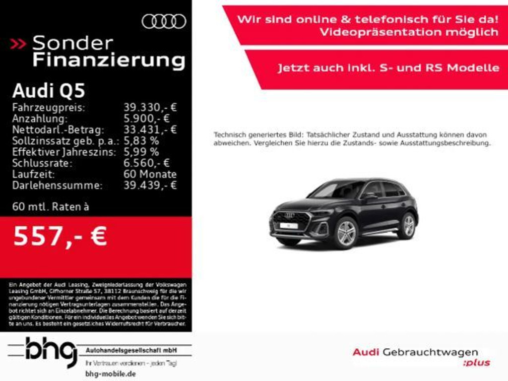 Audi Q5 Quattro S-Line S-Tronic 40 TDI