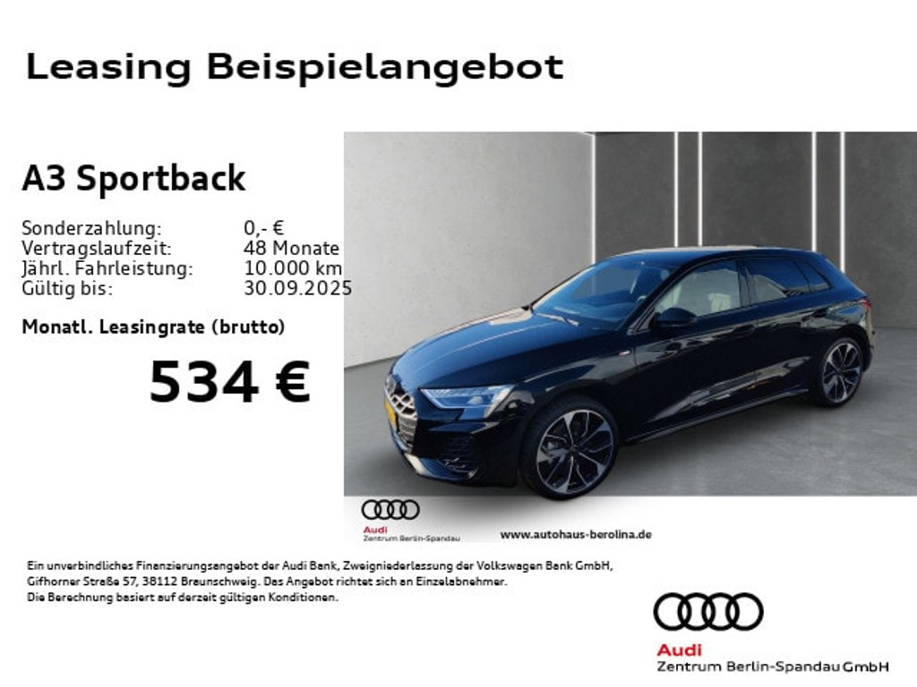 Audi A3 Sportback S-Line S-Tronic 35 TFSI