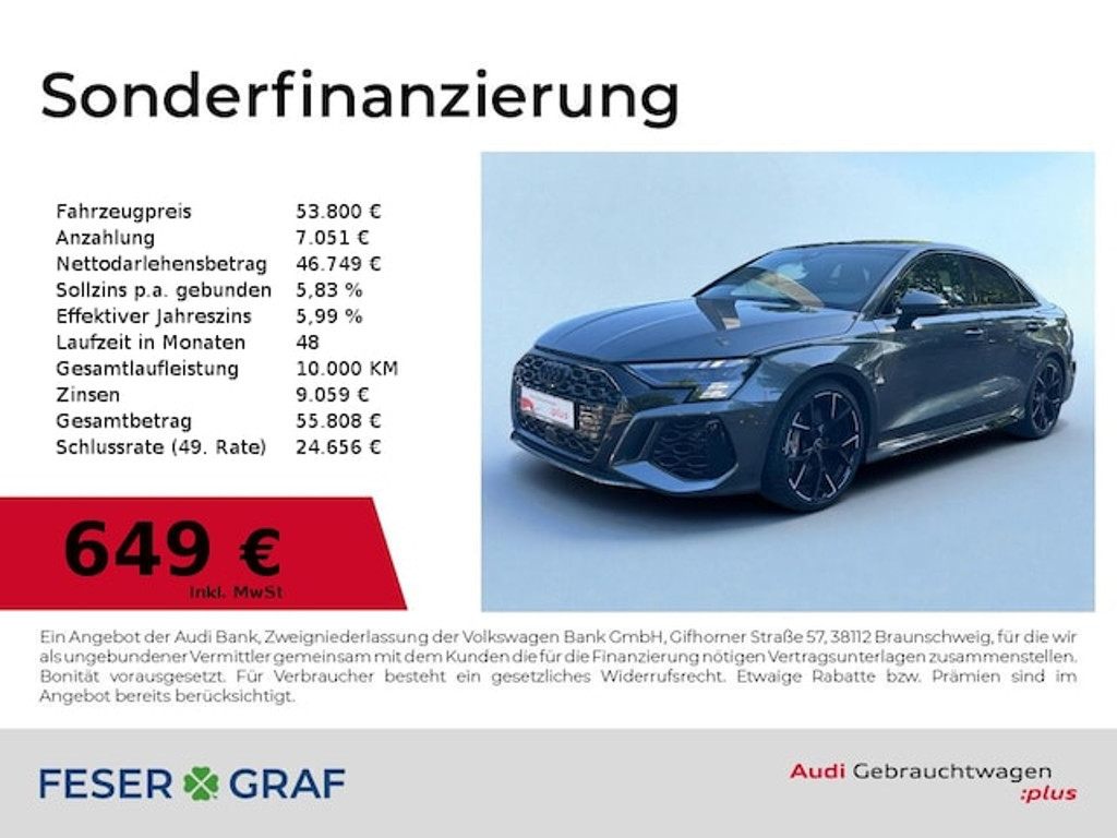 Audi RS3 Sedan Quattro S-Tronic