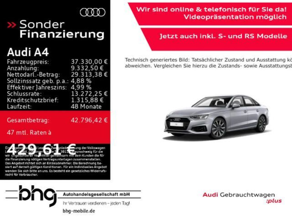 Audi A4 Sedan Quattro S-Tronic 40 TDI