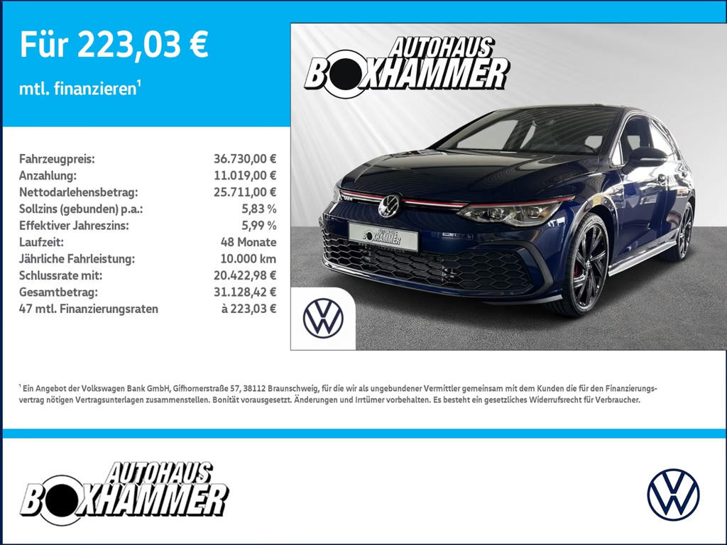 Volkswagen Golf DSG GTI IQ.Drive Golf VIII