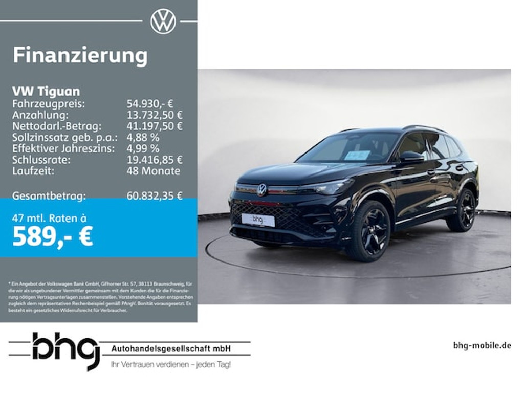 Volkswagen Tiguan 4Motion DSG R-Line IQ.Drive 2.0 TDI
