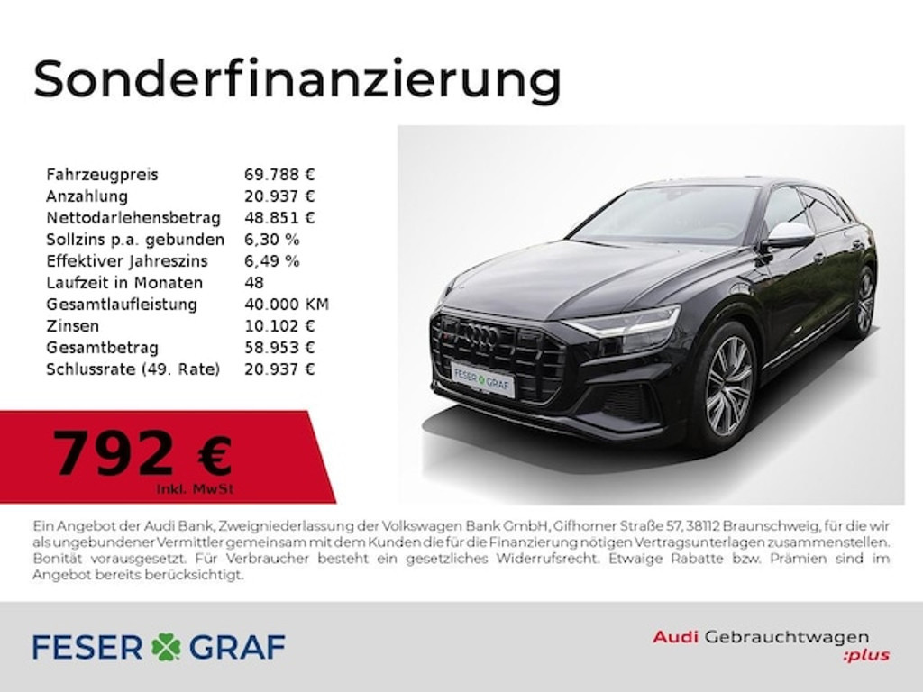 Audi SQ8 Sportback Quattro