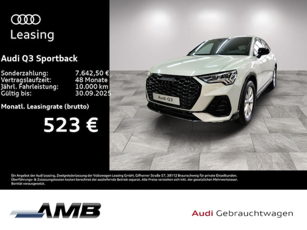 Audi Q3 Sportback Quattro S-Line S-Tronic 40 TFSI