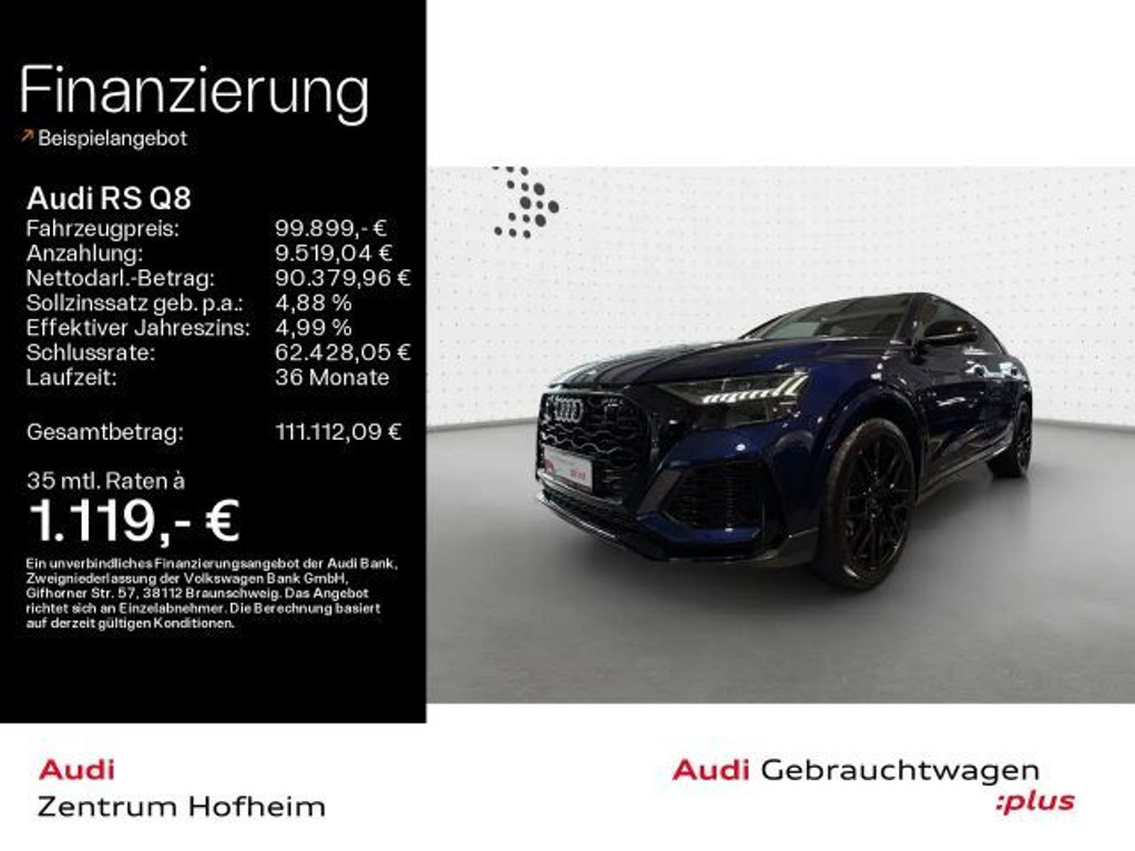 Audi RS Q8 Quattro 4.0 TFSI