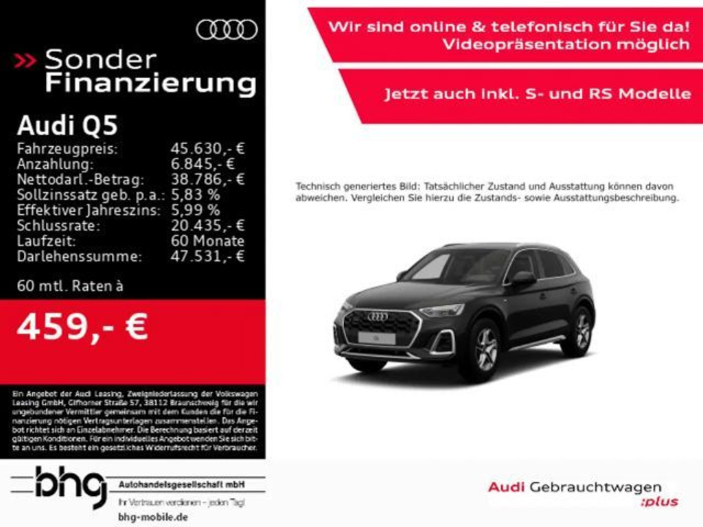 Audi Q5 Quattro S-Line S-Tronic 40 TDI