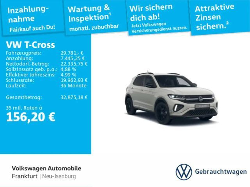 Volkswagen T-Cross DSG R-Line 1.0 TSI IQ.Drive