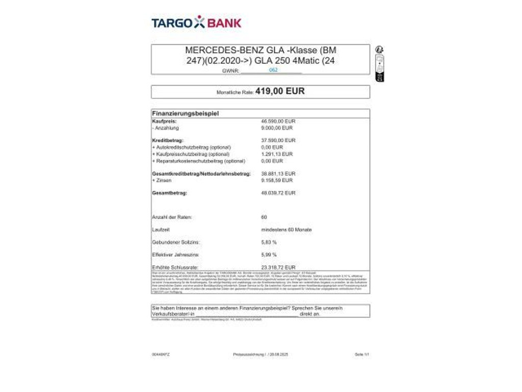 Mercedes-Benz GLA-Klasse