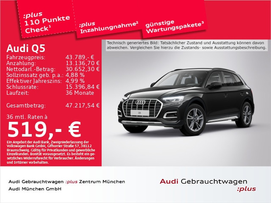 Audi Q5 Quattro S-Tronic 40 TDI
