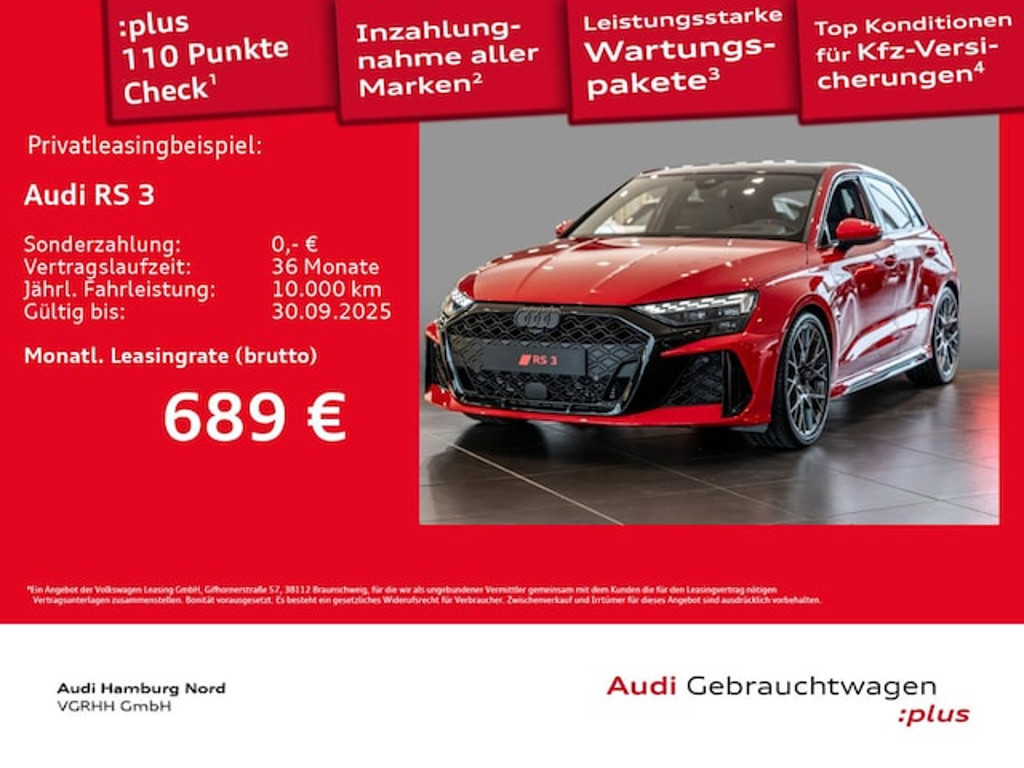 Audi RS3 Sportback Quattro S-Tronic