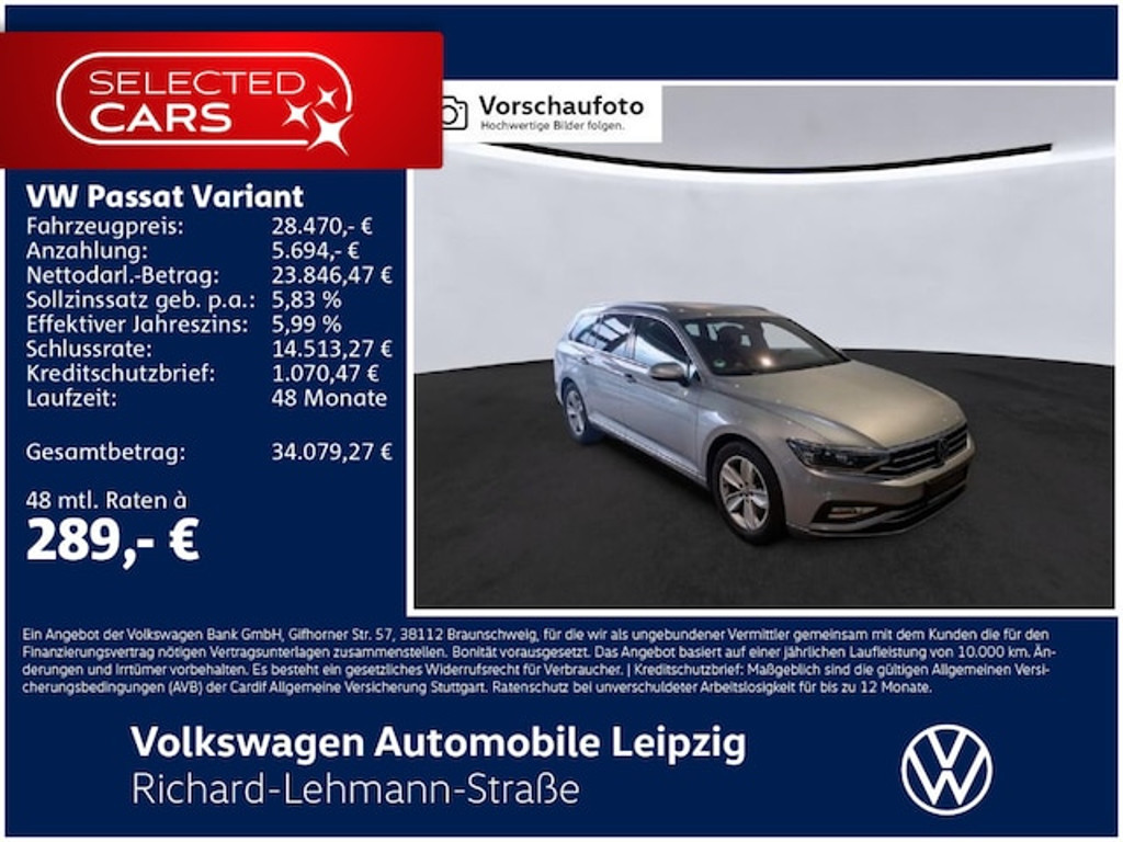 Volkswagen Passat DSG Variant IQ.Drive 2.0 TSI Elegance Elegance