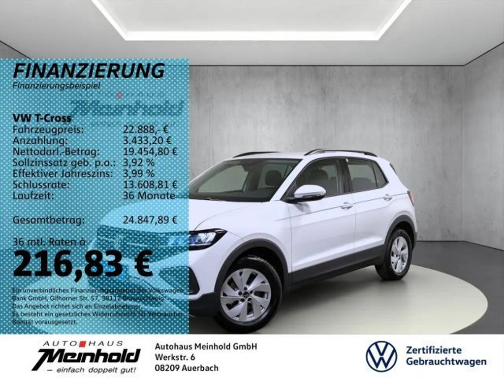 Volkswagen T-Cross Life 1.0 TSI