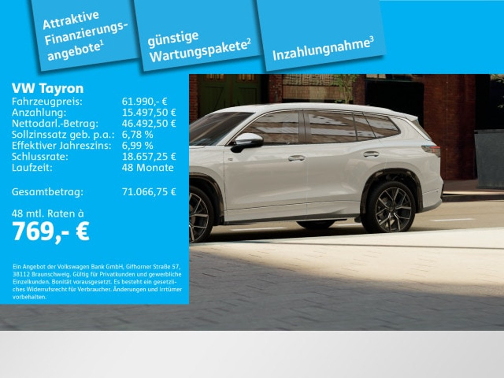 Volkswagen Tayron 4Motion DSG R-Line