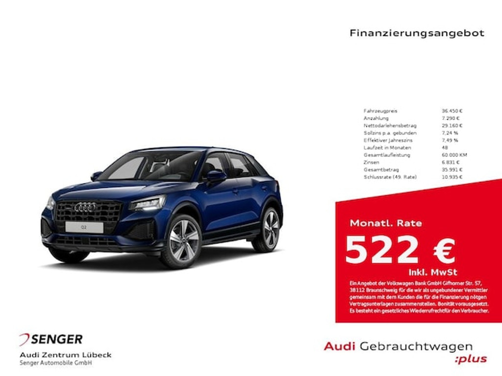 Audi Q2 Quattro S-Tronic 40 TFSI
