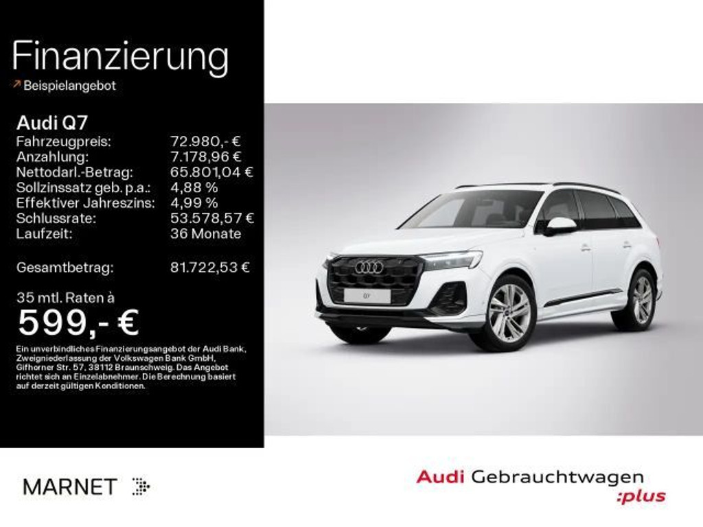 Audi Q7 Quattro S-Line 50 TDI