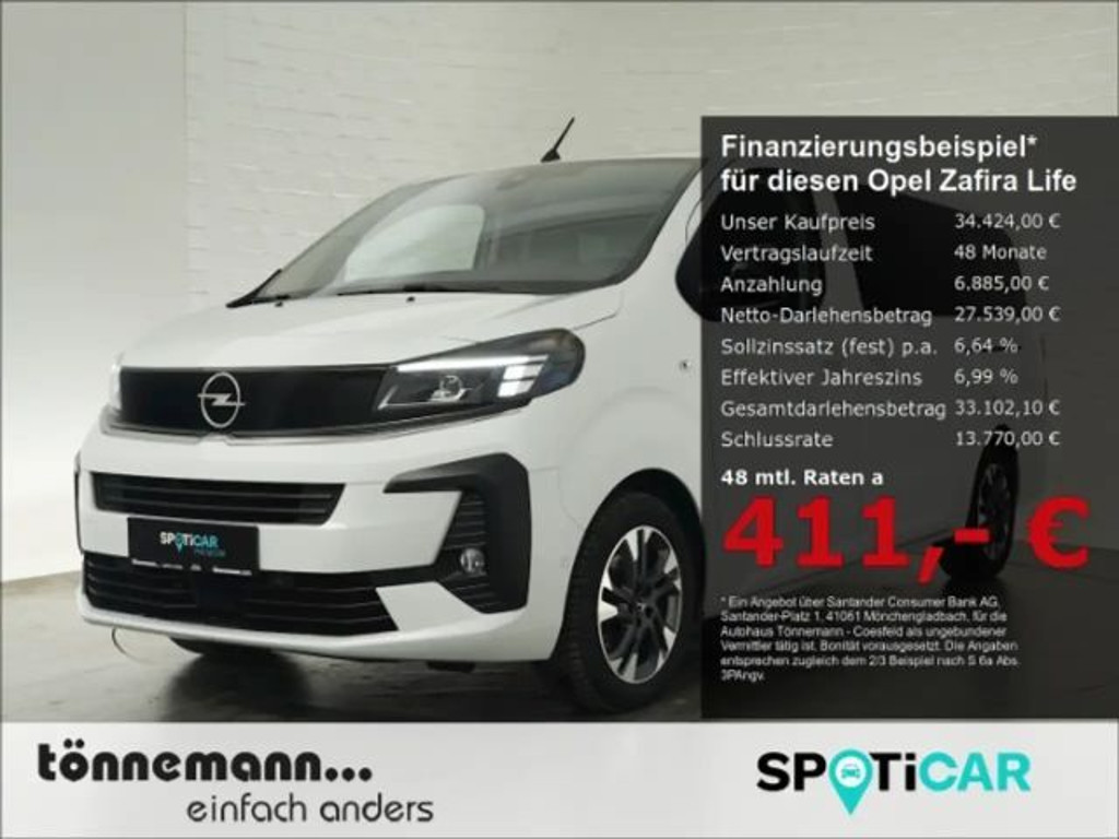 Opel Zafira Life FACELIFT EDITION XL CDTI AT 9-SITZER+NAVI+SITZHEIZ