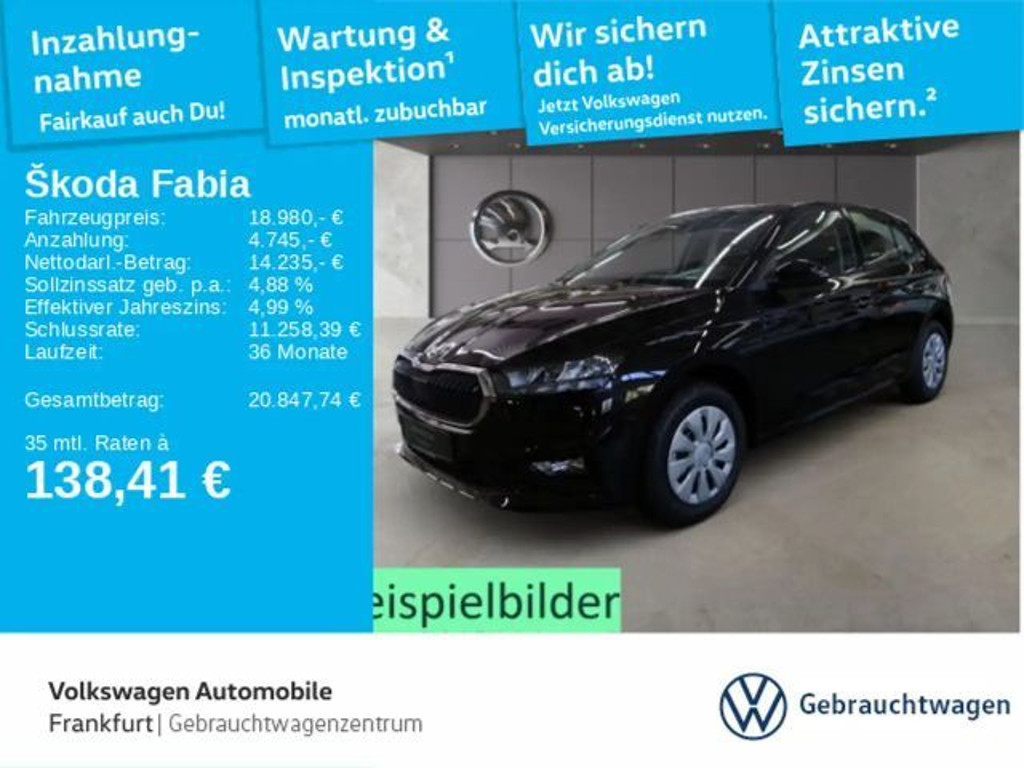 Skoda Fabia 1.0 Essence FrontAssist LaneAssist LED