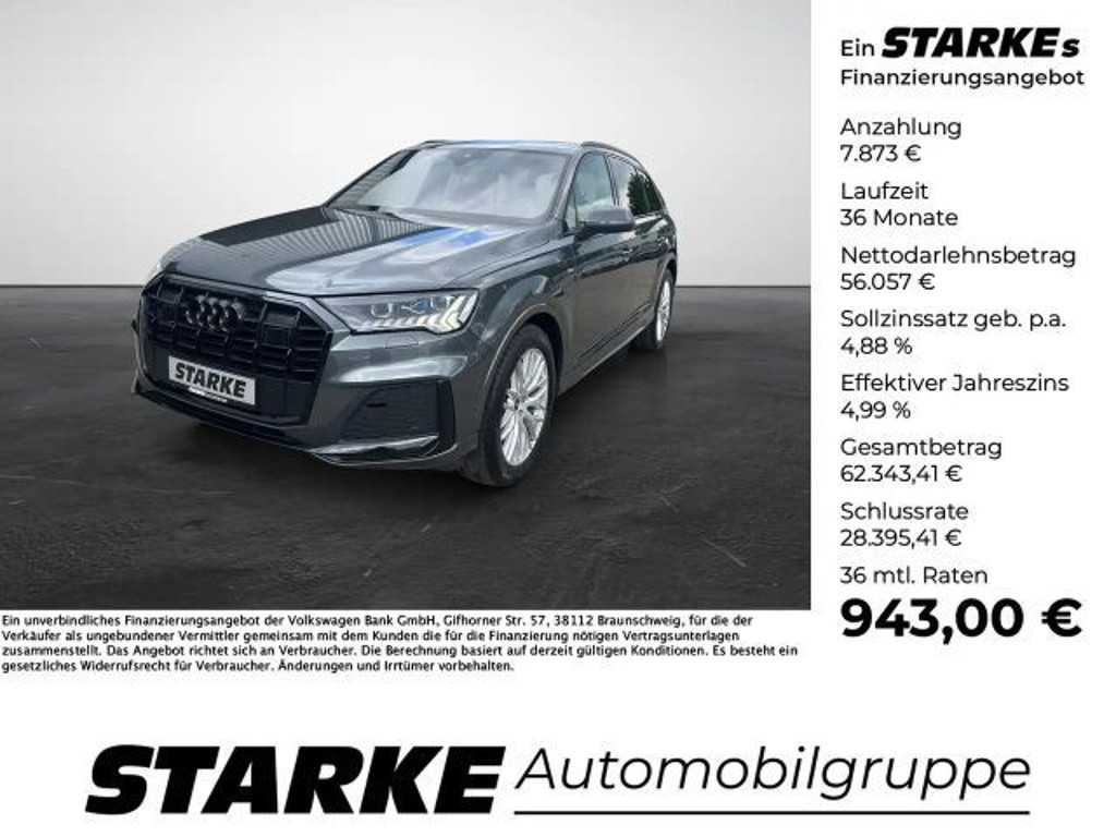 Audi Q7 Quattro S-Line 50 TDI