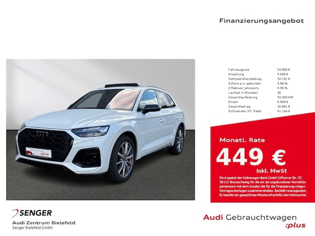 Audi Q5 Quattro S-Line S-Tronic Hybride 55 TFSI