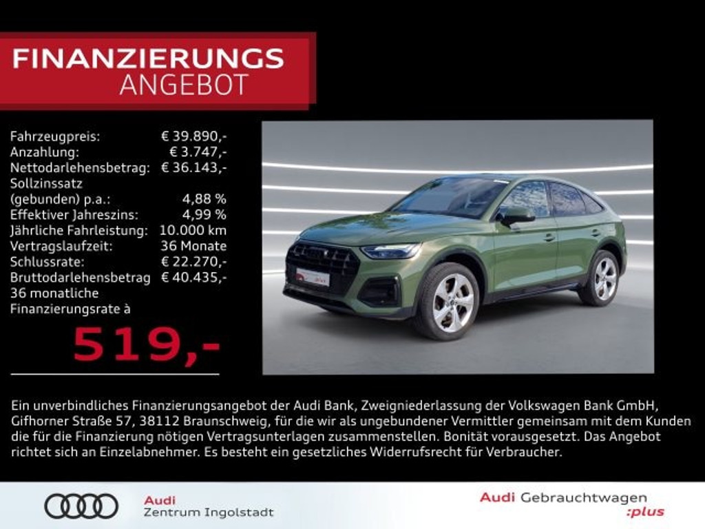 Audi Q5 Sportback Quattro S-Tronic Hybride 50 TFSI