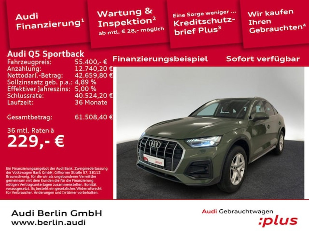 Audi Q5 Sportback Quattro S-Tronic 45 TFSI