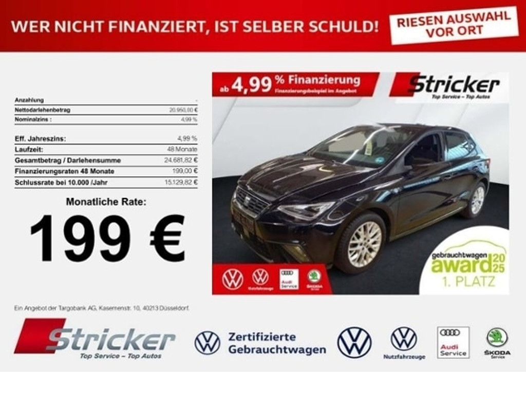 Seat Ibiza FR-lijn 1.0 TSI DSG