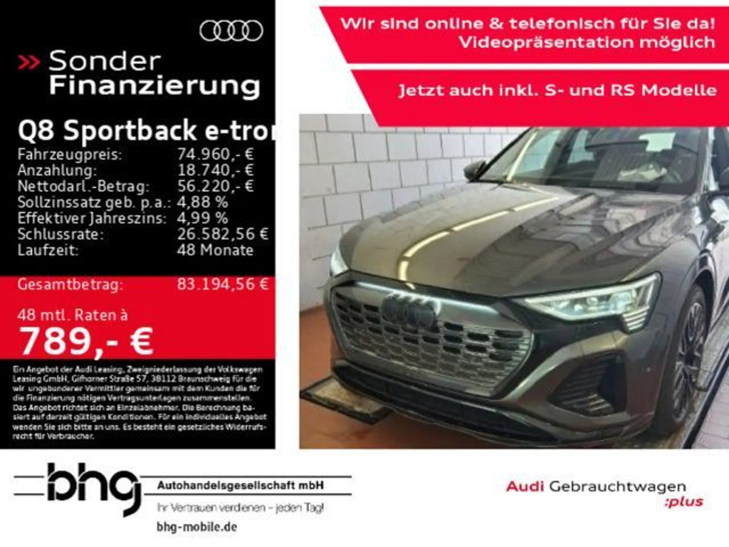 Audi Q8 e-tron Quattro S-Line 55