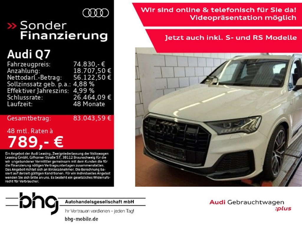 Audi Q7 Quattro S-Line 50 TDI